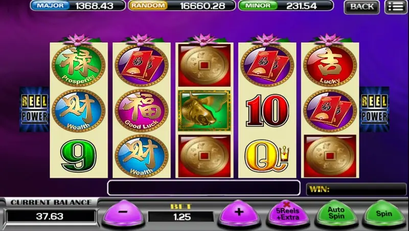 5 Koi slot in the ACE333 mini games lobby with koi fish