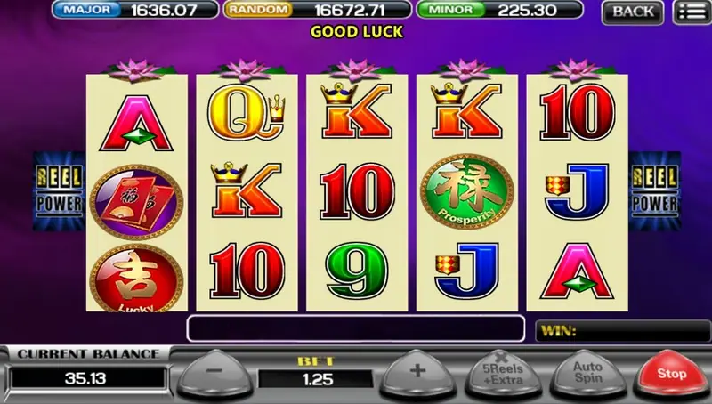 The original 5 Koi game screen