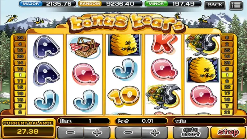 Bonus Bears reels in the ACE333 app