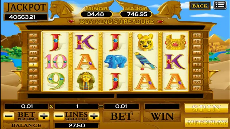 Snake scatters retriggering free games in Boy King's Treasure