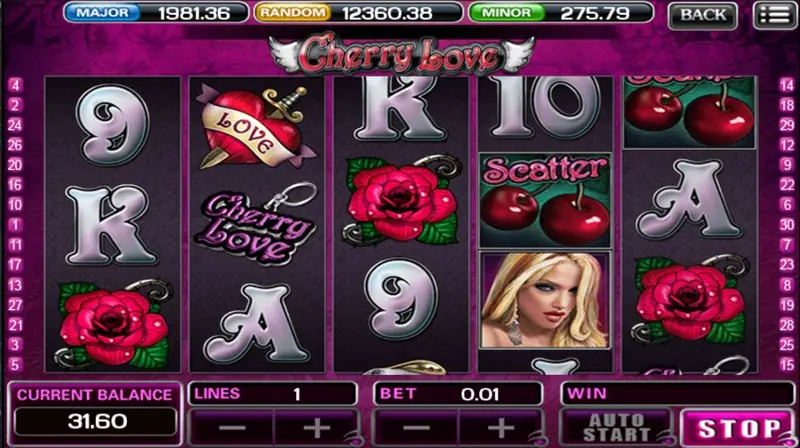 Cherry Love free spin bonus beginning