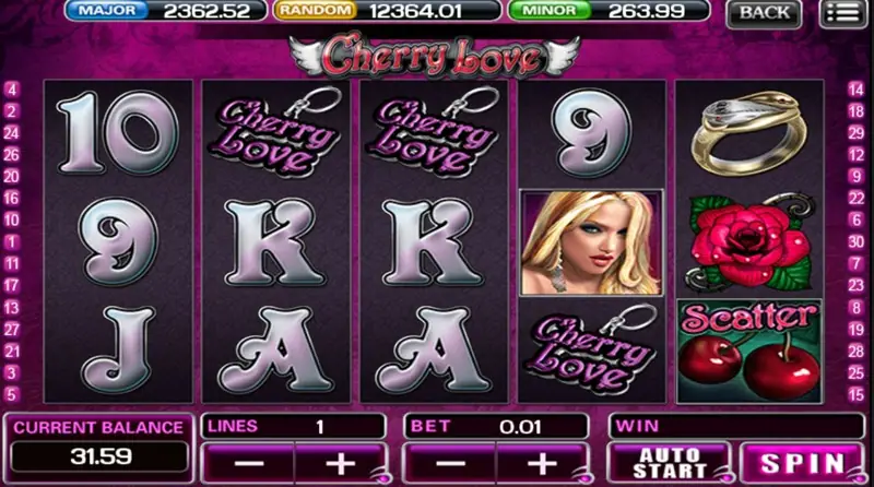 Cherry Love icon in the ACE333 game lobby