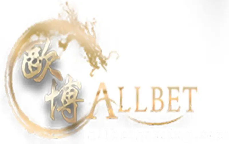 Allbet live casino logo on a dark background