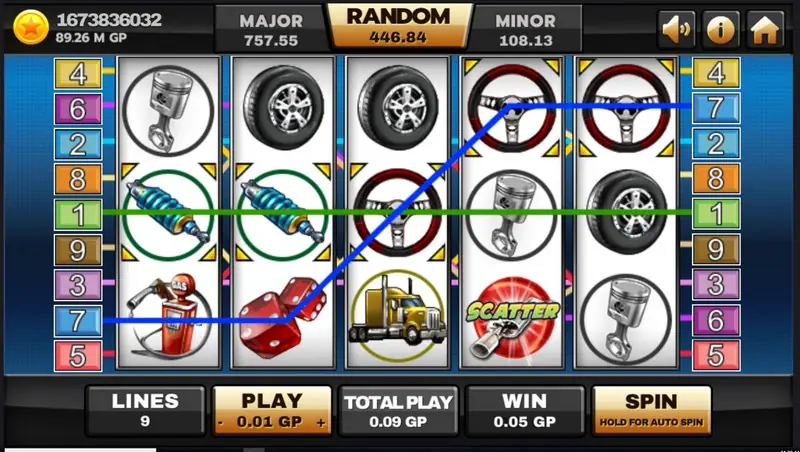 Highway Kings reels on Joker123 showing trucks on the paylines