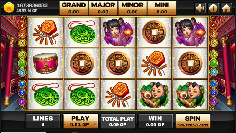 Lucky God 2 slot on Joker123 with the Lucky God above the reels
