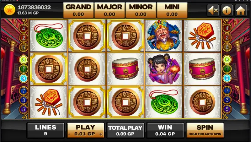 Lucky God 2 reels on Joker123 with fortune symbols