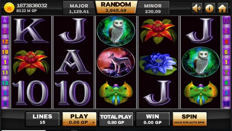 Panther Moon slot on Joker123 with black reels on a dark purple background