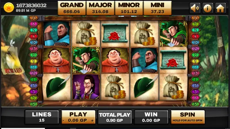 Robin Hood slot on Joker123 with the outlaw theme across the reels