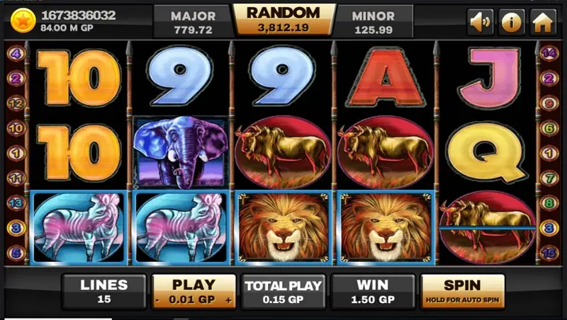 Safari Heat reels on Joker123 with zebra and elephant symbols