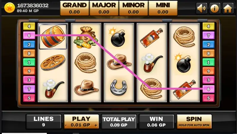 Progressive jackpot meter shown above the Silver Bullet Progressive reels