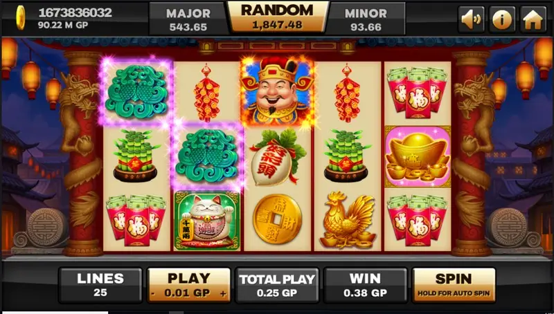 Supreme Caishen slot on Joker123 with the god of wealth above the reels