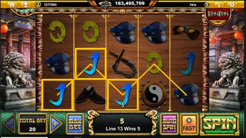 Bruce the Legend free spins mini game screen on Live22