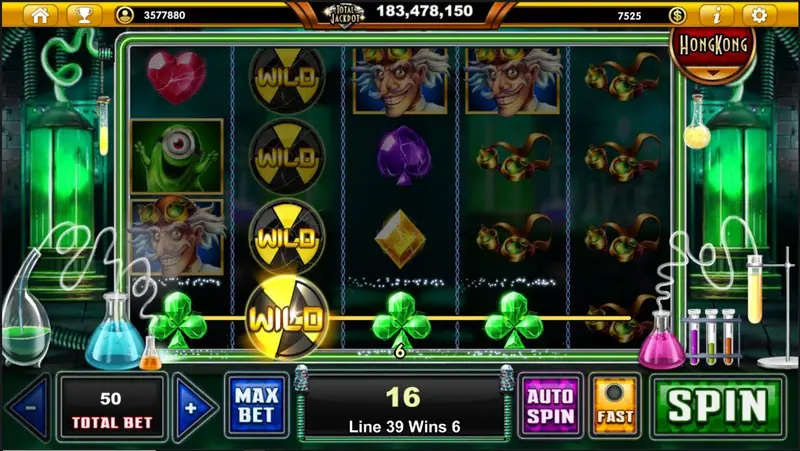 Dr. Eerie's Experiment characters celebrating on a winning line