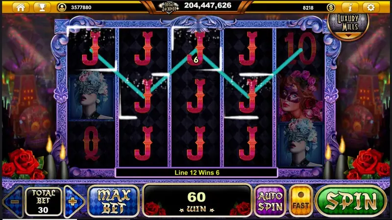 Guardians of Flowers paytable screen on the Live22 app
