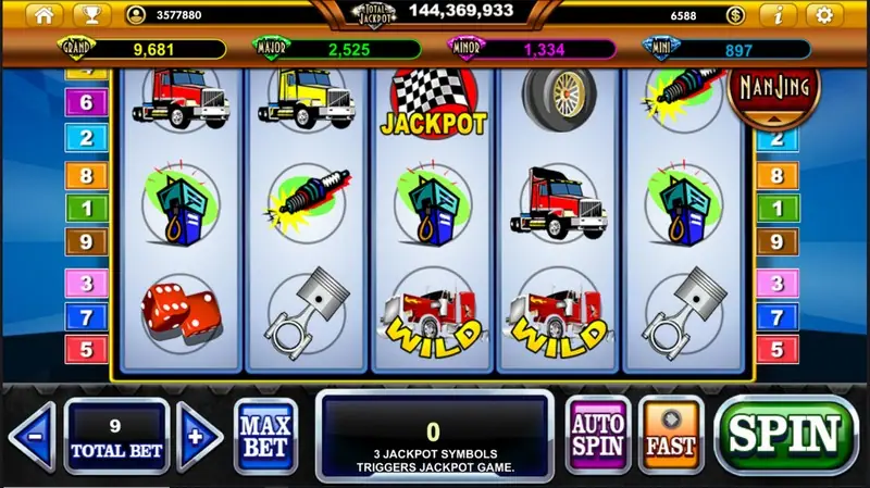 Highway Kings slot on Live22 with trucks lined up across the reels