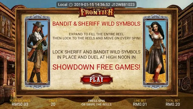 Heart of the Frontier slot on LPE88 with Wild West cowgirl characters