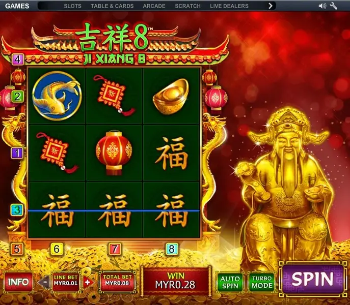 Ji Xiang 8 3x3 grid with the big 8 logo above
