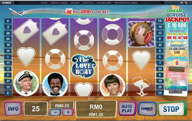 The Love Boat reels with the Pacific Princess wild on screen
