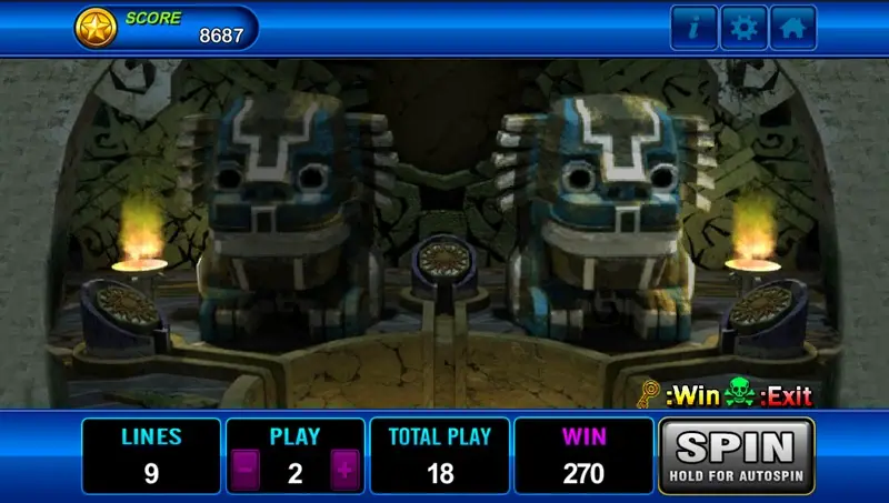 Amazon Jungle bonus game screen