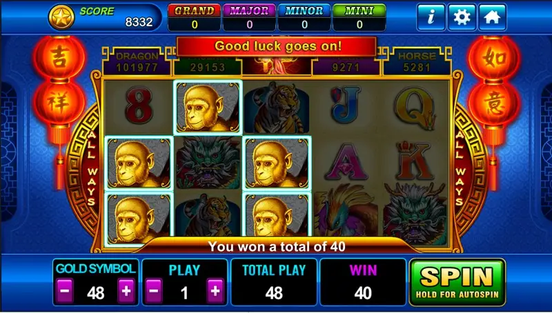 Fortune Tree reels with money tree and gold coin symbols