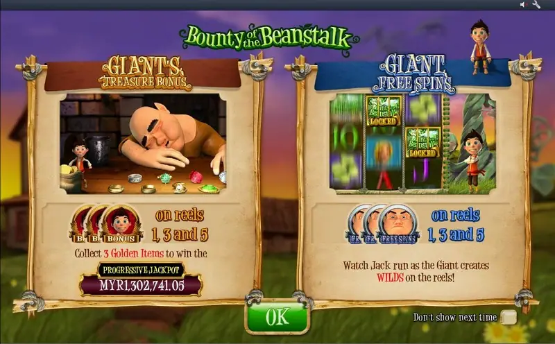 Bounty of the Beanstalk reels on Rollex11 with the castle in the clouds