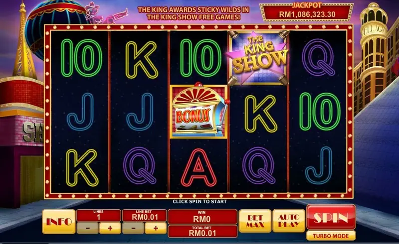 Kings Show free games screen in Cat In Vegas
