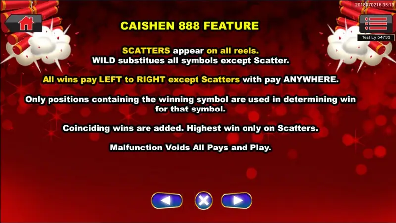 Cai Shen 888 reels after a max bet spin