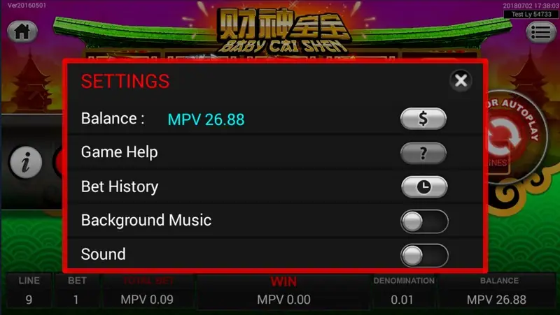 Free spins round in Baby Cai Shen with a multiplier shown