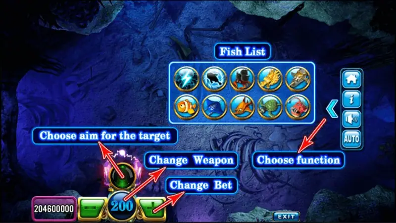 Ocean King III crab monster boss on the screen