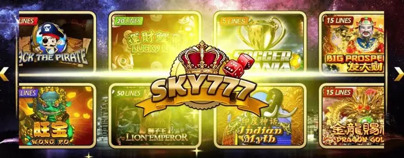Sky777 banner with the Sky777 logo over a night-sky background